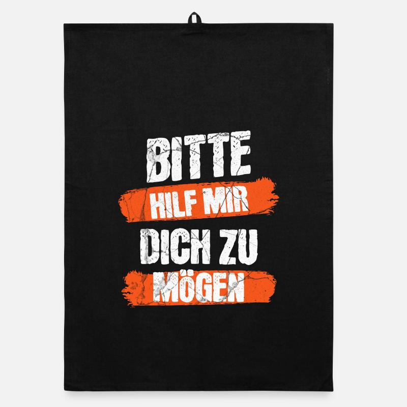 Hilf mir dich zu mögen Organic Geschirrtuch