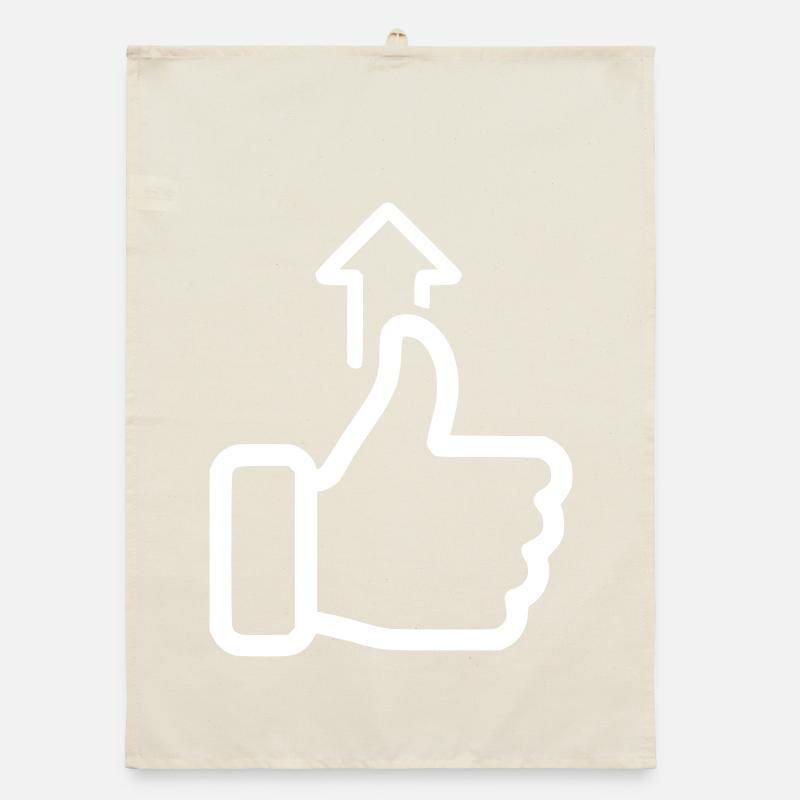 Status Up Hand Icon Level Up Vector Organic dish towel