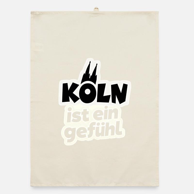 Cologne is a feeling Cologne cathedral Organic dish towel