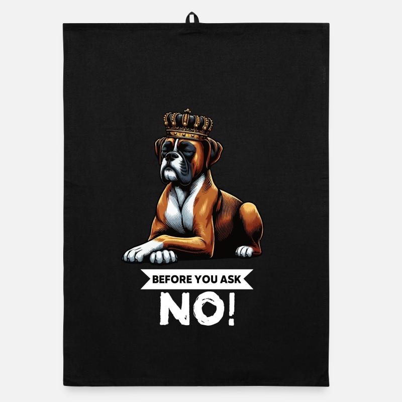 Avant de demander à Boxer Propriétaire de boxer Boxer Amateurs de boxeurs Torchon bio