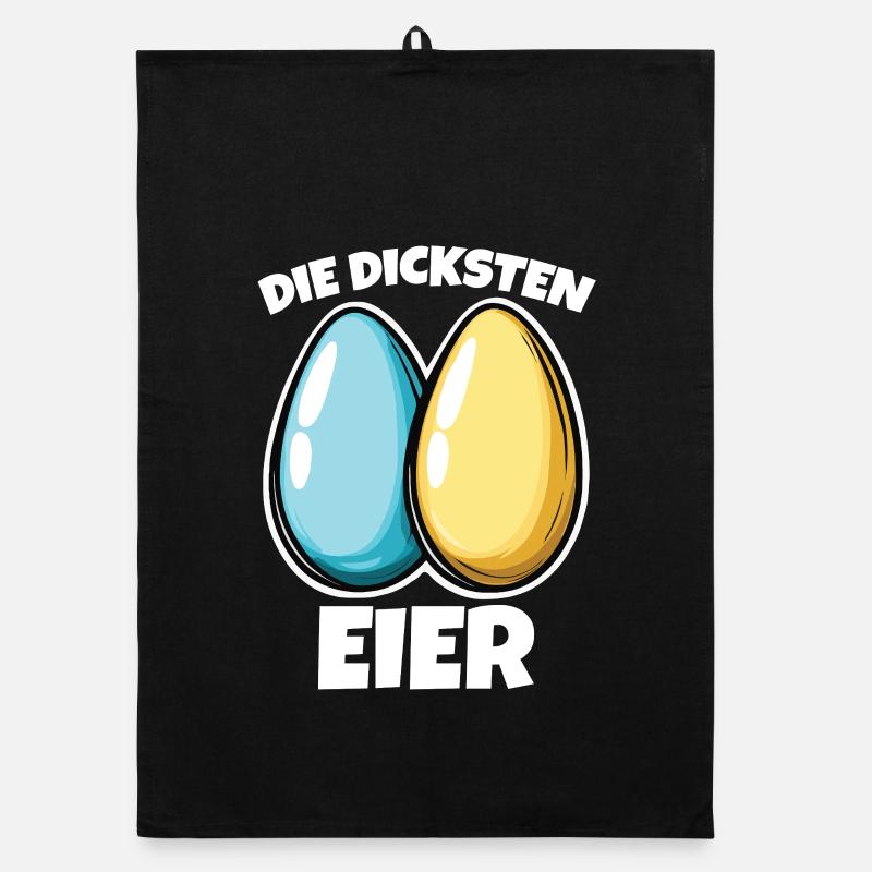 Dicke Eier die dicksten Eier Ostereier Organic Geschirrtuch