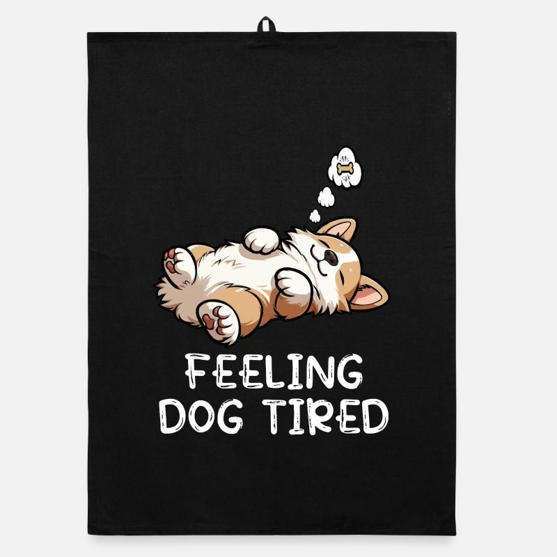 Se sentir fatigué par le chien Corgi Corgi Torchon bio