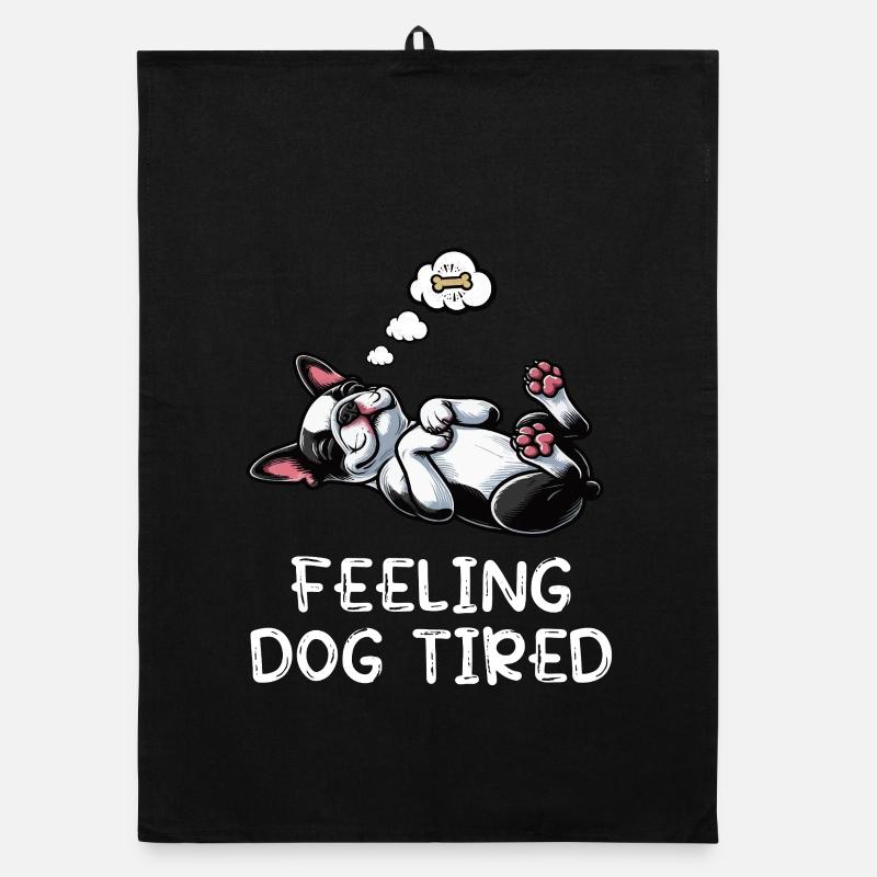 Propriétaire de Boston Terrier Bostie fatigué Torchon bio