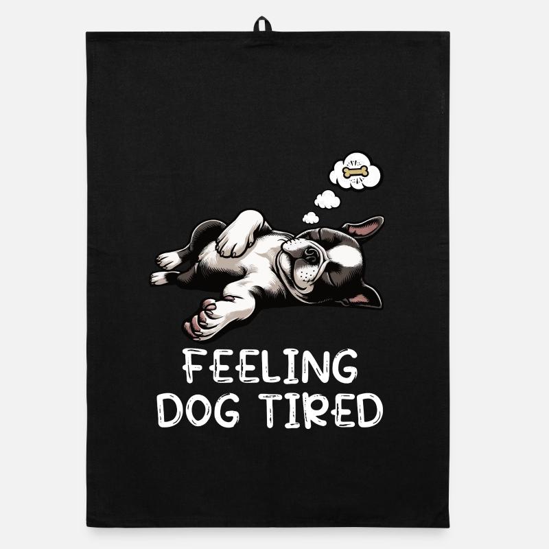 Propriétaire de Boston Terrier Bostie fatigué Torchon bio