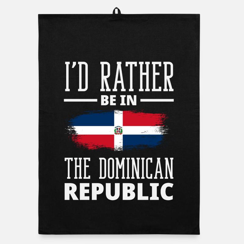 Drapeau de la République dominicaine Dom Rep Pride Torchon bio