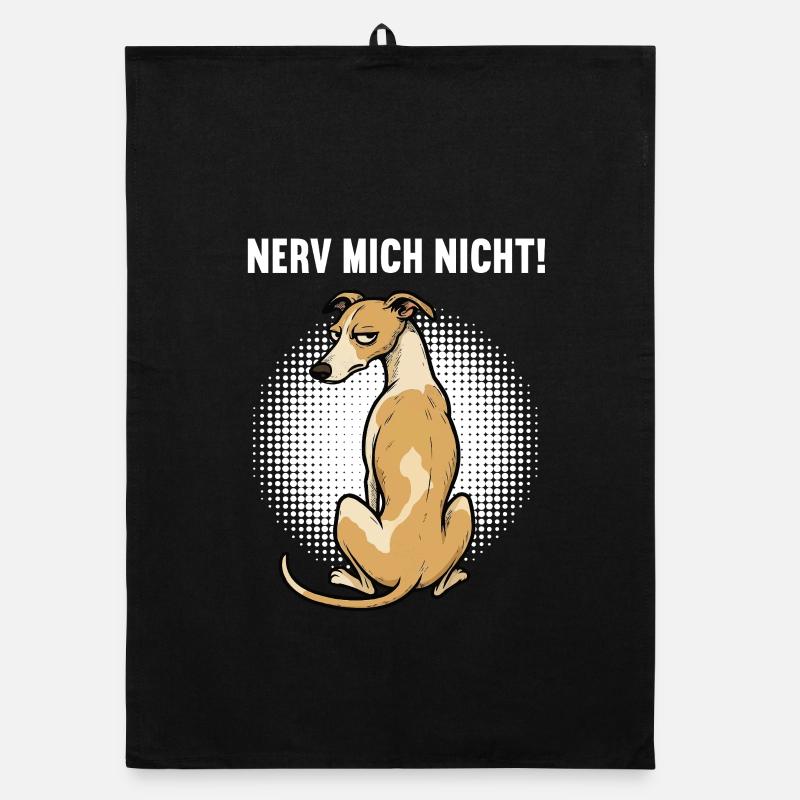 Nerv Mich Nicht Whippet Windhund Whippetbesitzer Organic Geschirrtuch
