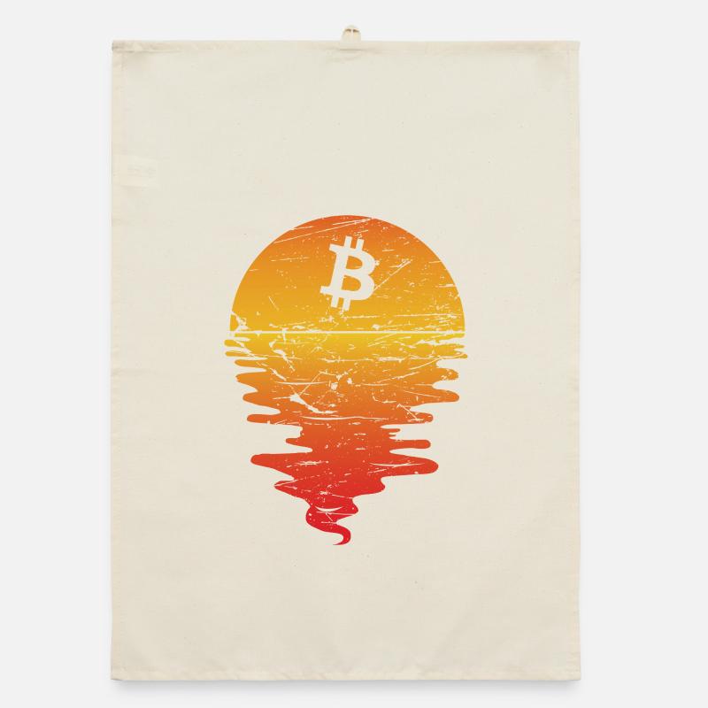 21 million Bitcoins - value rises infinitely Organic dish towel