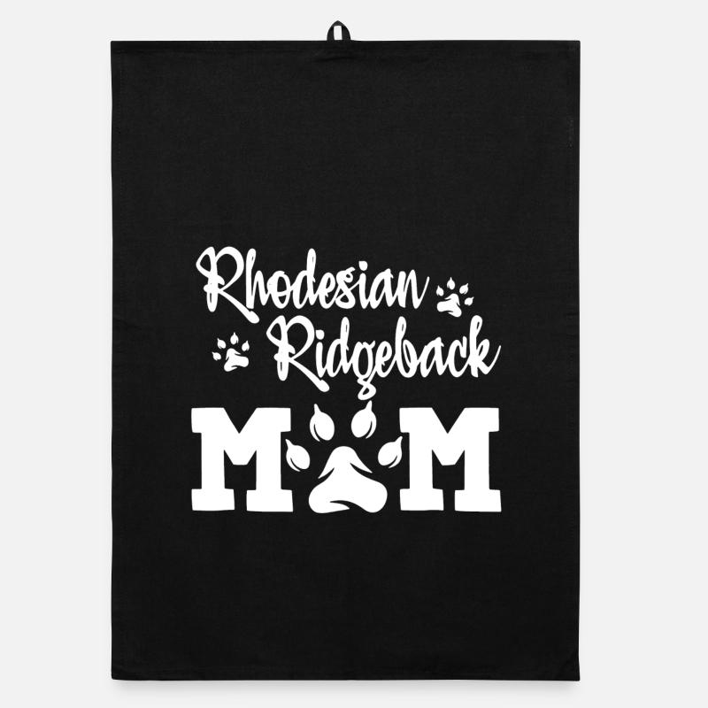 Rhodesian Ridgeback Mom Shirt Organic Geschirrtuch