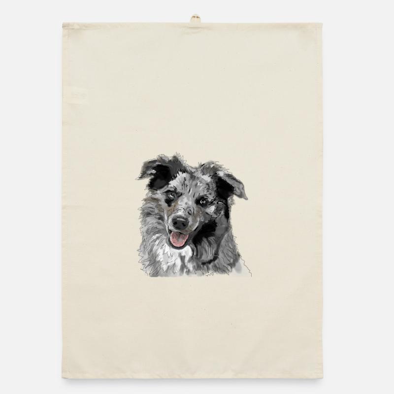 Australian Shepherd Organic Geschirrtuch