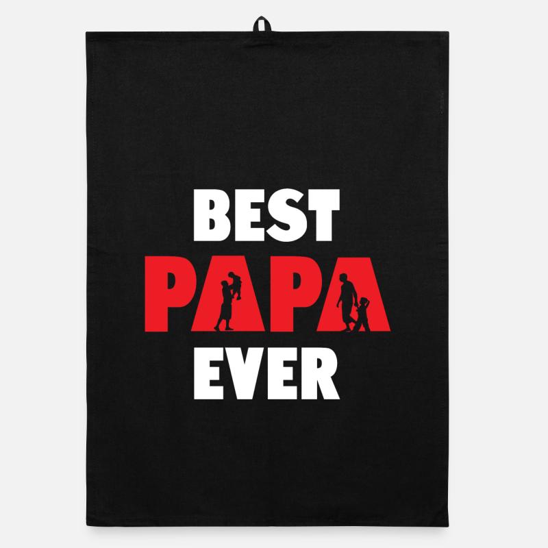 Bester Papa aller Zeiten Organic Geschirrtuch