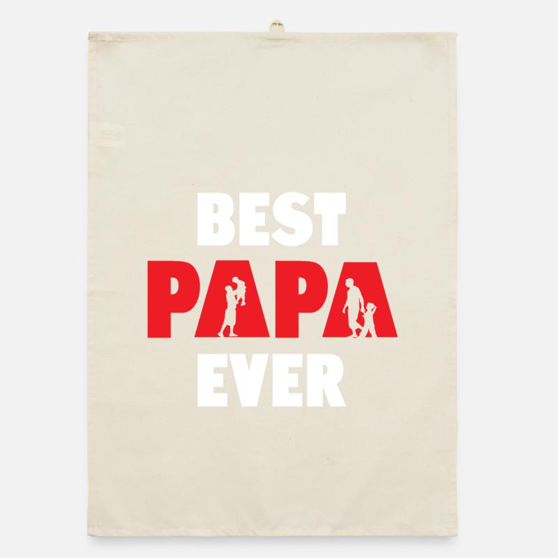 Bester Papa aller Zeiten Organic Geschirrtuch