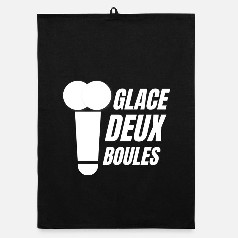 glace deux boules, crème glacée, glace humour Torchon bio