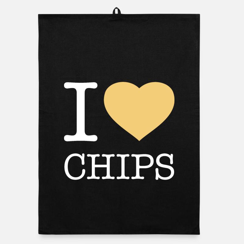 J’ADORE LES FRITES Torchon bio