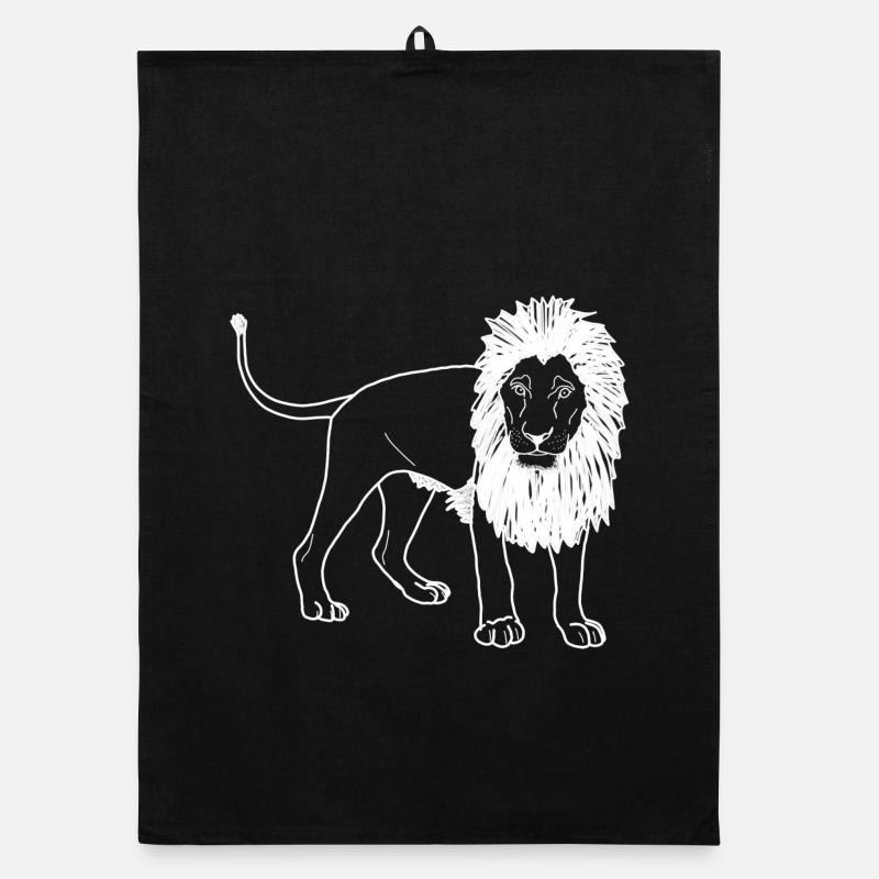 Lineart du lion Torchon bio