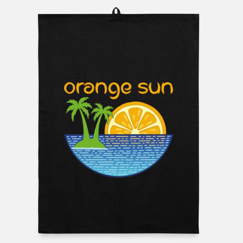 Orange Sun Organic dish towel