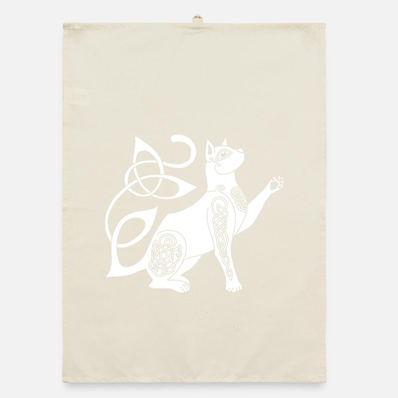 Chat blanc celte Torchon bio