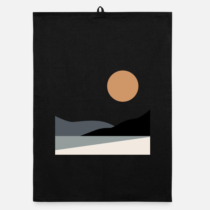 Abstract Landscape Organic dish towel