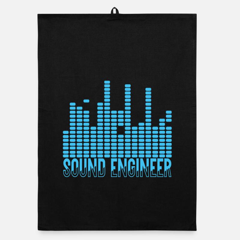 Audio Engineer's Wave Design Organic dish towel