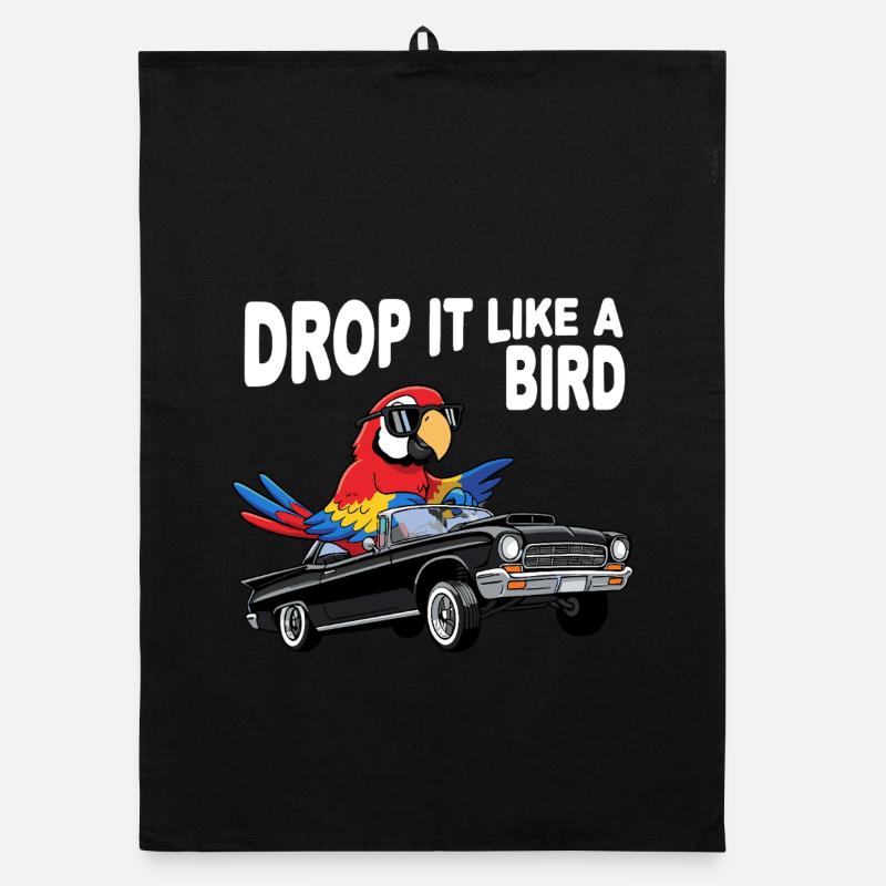 Vogel Cabrio Drop It Like A Bird Organic Geschirrtuch