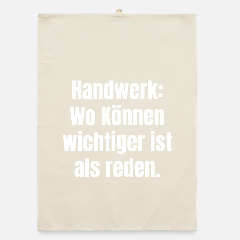 Craftsmanship: Skill counts more than words Organic dish towel