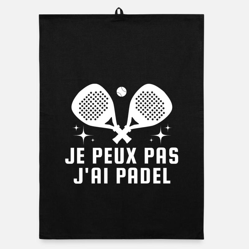 Je peux pas j ai padel Torchon bio