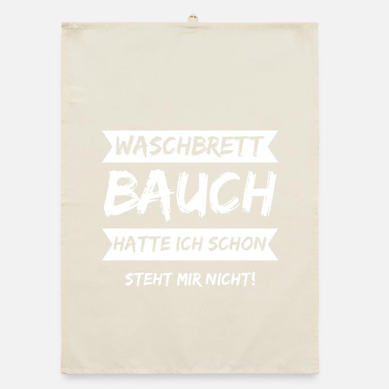 I already had six-pack abs, doesn't suit me! Organic dish towel