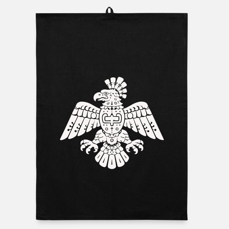 Aztekischer Adler Totem Muster Organic Geschirrtuch