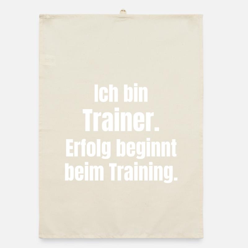 Ich bin Trainer – Erfolg beginnt beim Training Organic Geschirrtuch