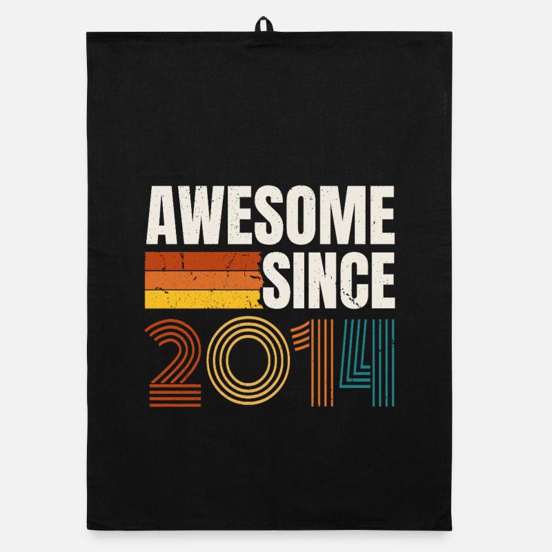 Großartig seit dem Retro-Vintage-Geburtstag 2014 Organic Geschirrtuch