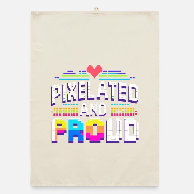 Pixel Organic Geschirrtuch