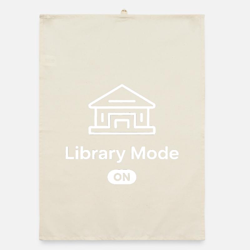 Mode bibliothèque en lecture Torchon bio