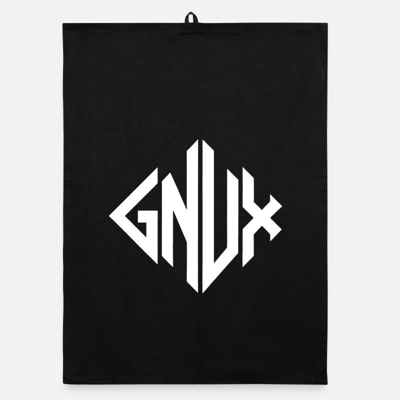 Gnux Monogram Geometry Organic dish towel