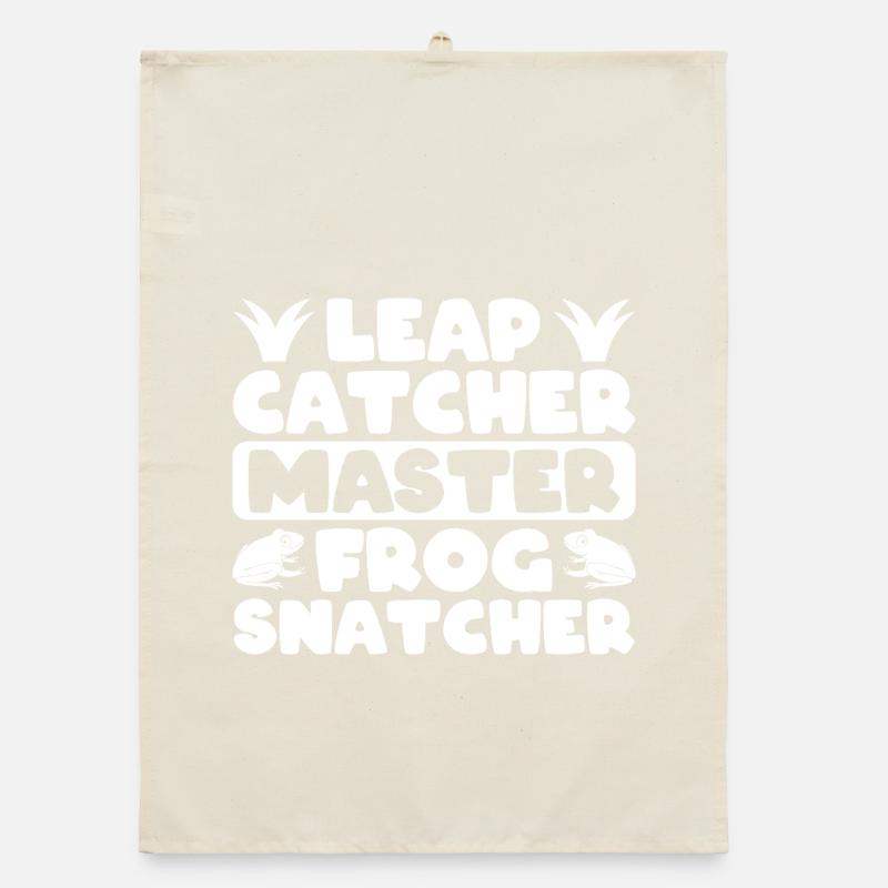 Frog Catcher Leap Catcher Master Snatcher Frog Organic dish towel