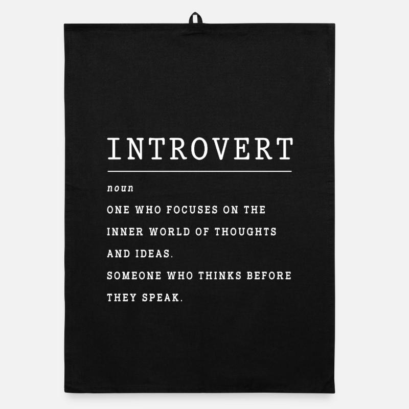 Introvert, anxiety, anxious, scaredy-cat Organic dish towel