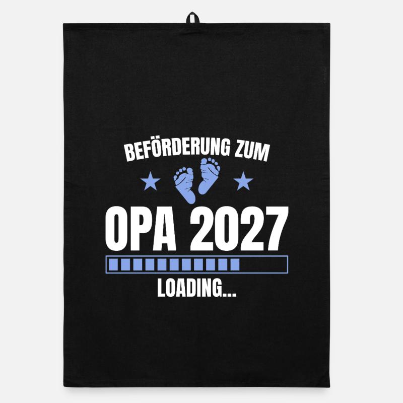 Beförderung zum Opa 2027 – Loading Organic Geschirrtuch