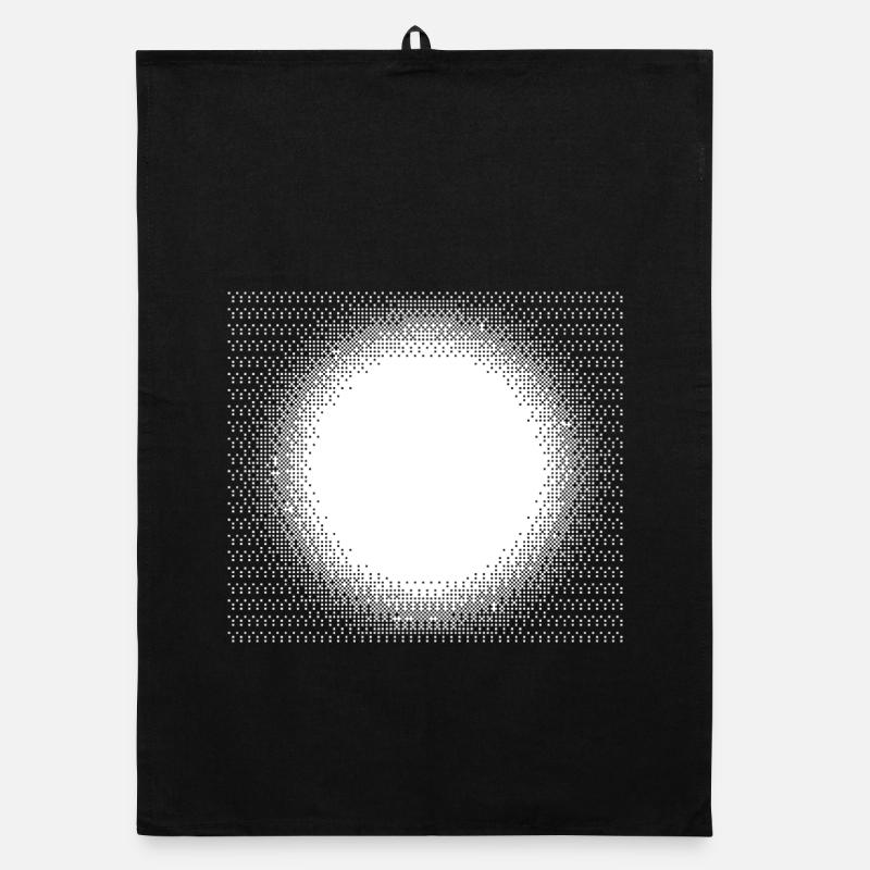 Halo Dotburst Circle Organic dish towel