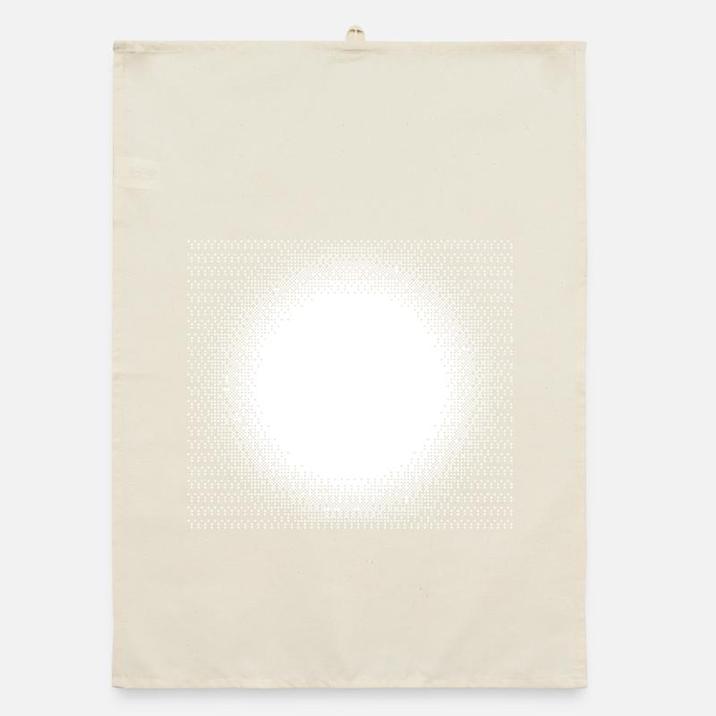 Halo Dotburst Circle Organic dish towel