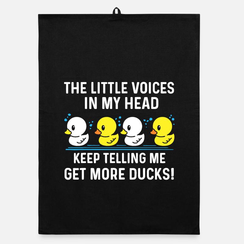 Duck Chorus: Voices In My Head Organic dish towel