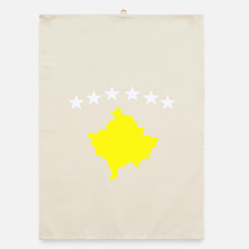 Drapeau du Kosovo Torchon bio