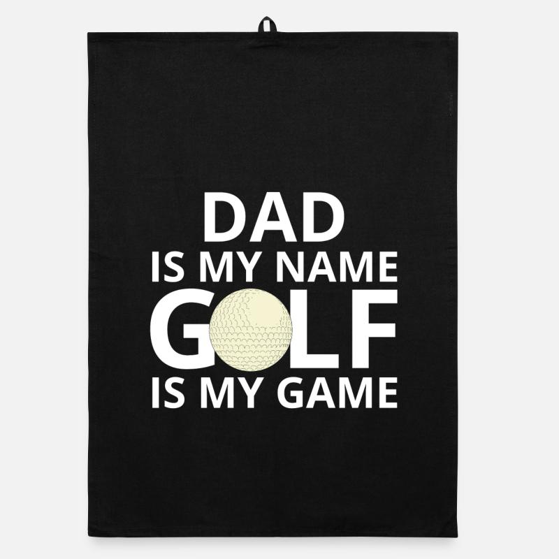 golf, golfeur, fan de golf Torchon bio