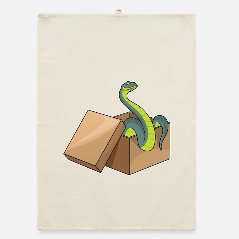 Snake Cardboard Organic dish towel