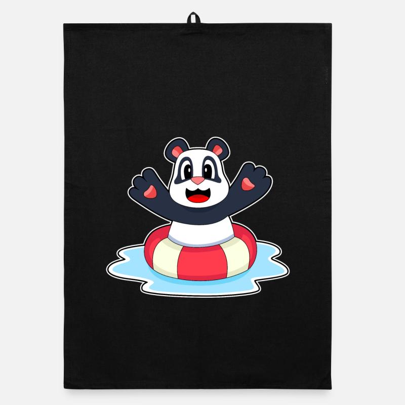 Panda Swim Ring Été Torchon bio