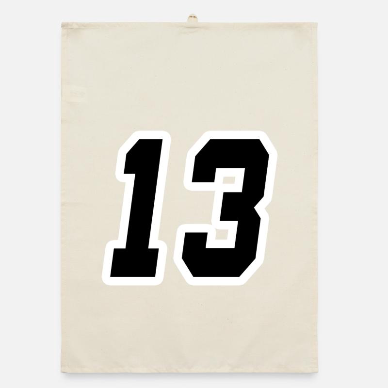 NUMMER DREIZEHN 13 Organic Geschirrtuch