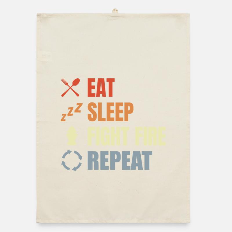 Manger, dormir, combattre le feu, répéter Torchon bio