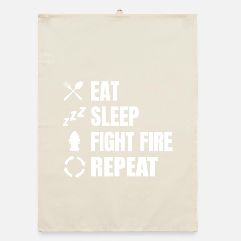 Firefighters Schedule Organic dish towel