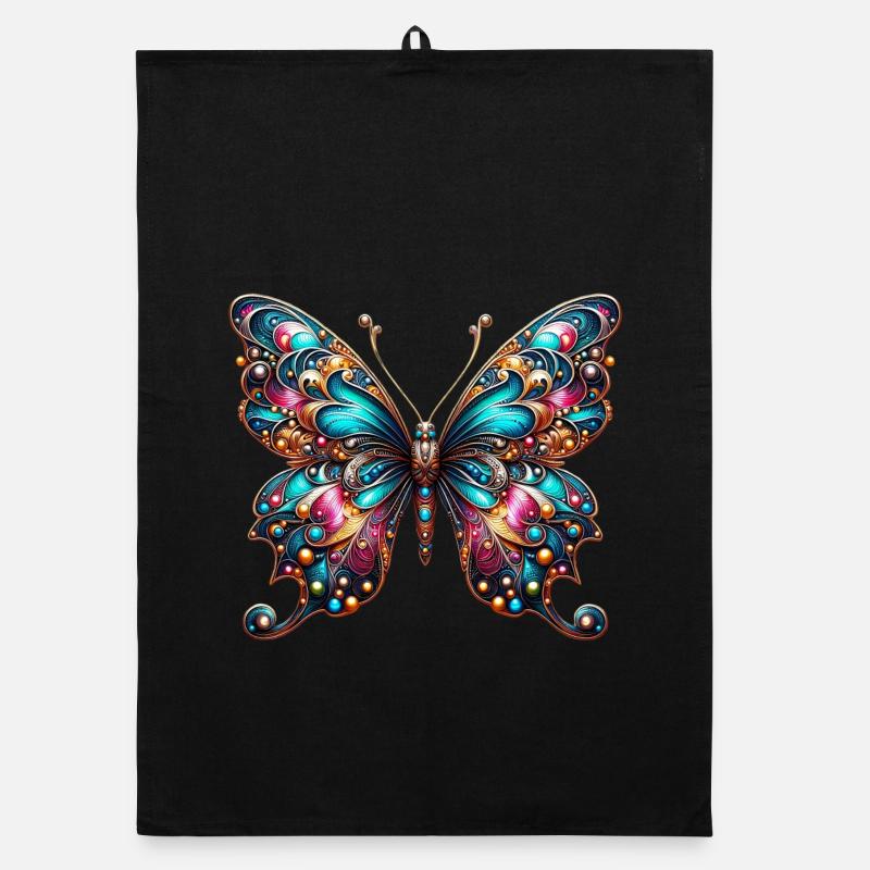 Butterfly Organic dish towel