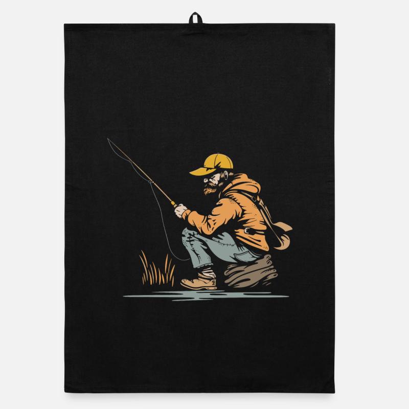 Angler Graphics Organic dish towel