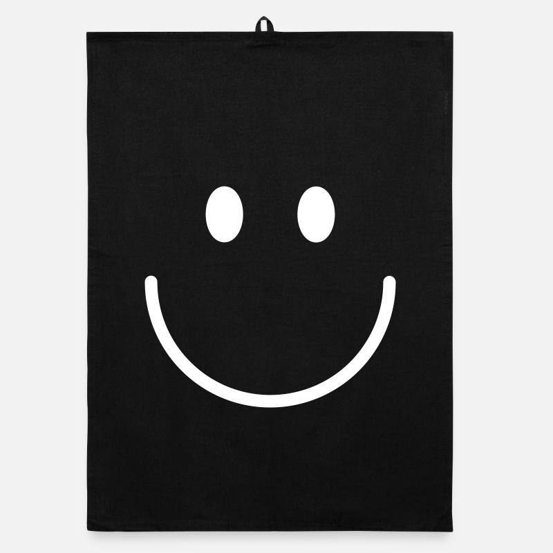 Smiley lächle gute Laune Organic Geschirrtuch