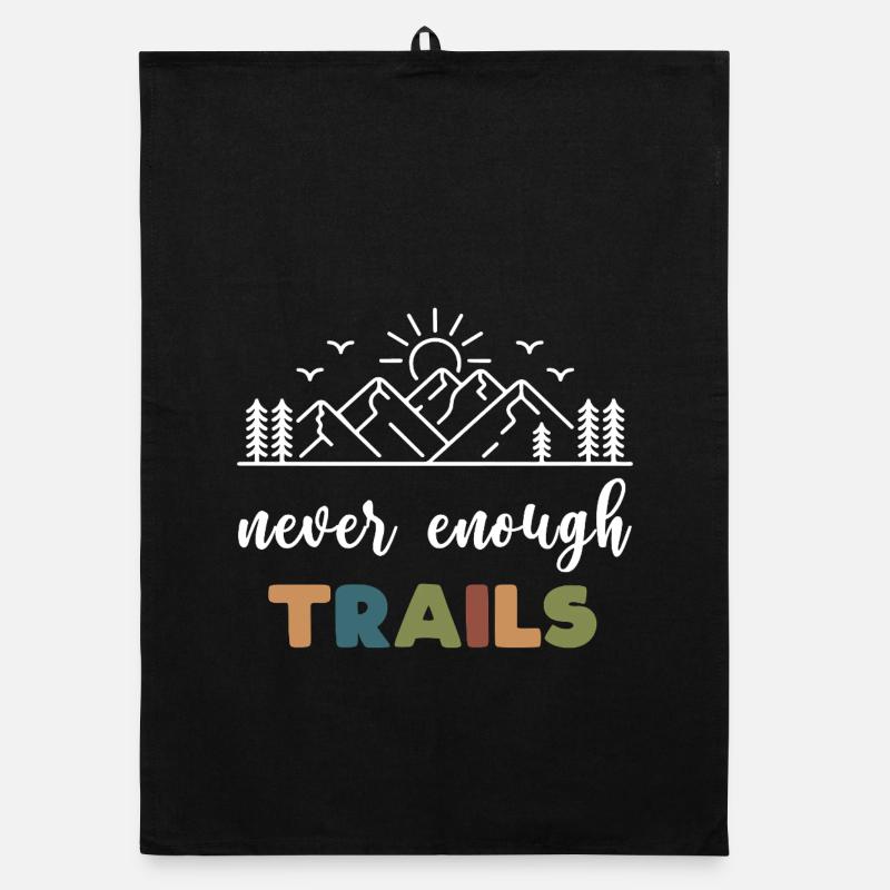 Trail Running - Never Enough Trails Organic dish towel