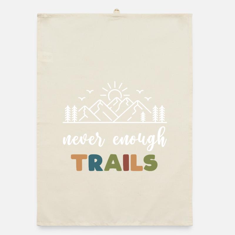 Trail Running - Never Enough Trails Organic dish towel